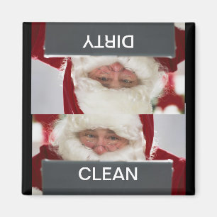 Santa Clean Dirty Weihnachtsgeschirrspülmaschine M Magnet