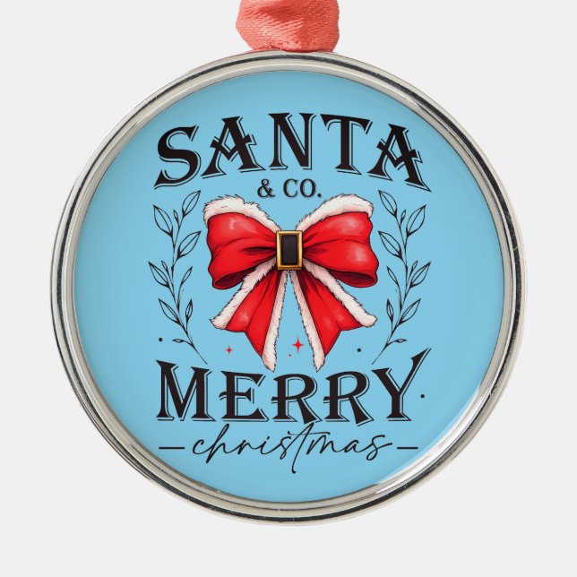 Santa & Co. Ornament Aus Metall (Vorne)