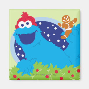Santa Cookie Monster Magnet