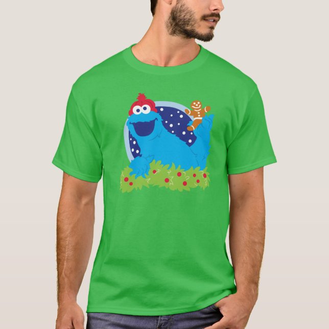 Santa Cookie Monster T-Shirt (Vorderseite)