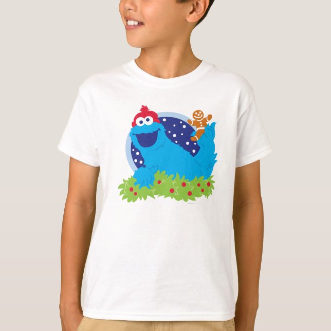 Santa Cookie Monster T-Shirt (Vorderseite)