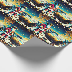 Santa Cooking auf der GRILLEN Pit 2 Weihnachten Geschenkpapier