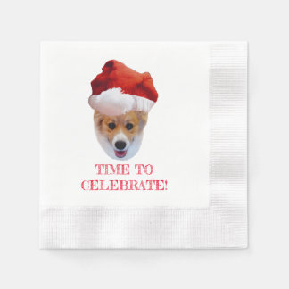 Santa Corgi Napkins Serviette