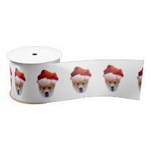 Santa Corgi Satin Ribbon