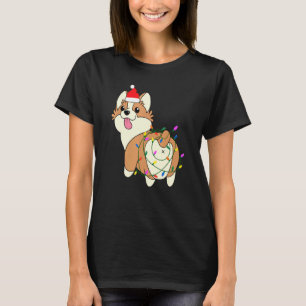 Santa Corgi Weihnachten Pfoten Frohe Woofmas Corgi T-Shirt