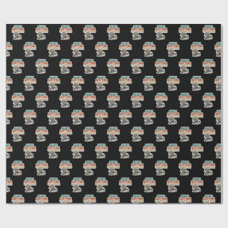 Santa Corp Quiet Quitting Elf Funny Office Geschenkpapier