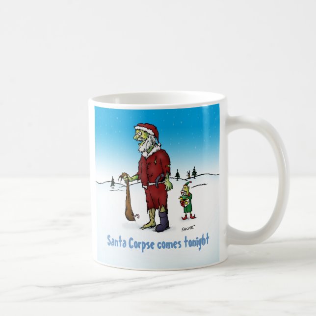 Santa Corpse der Weihnachtsmann Kaffeetasse (Rechts)