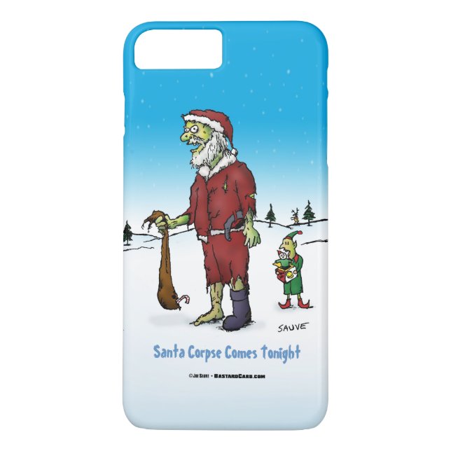 Santa Corpse Funny Zombie Cartoon Case-Mate iPhone Hülle (Rückseite)