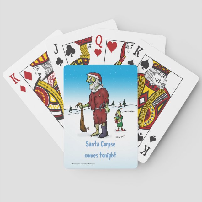 Santa Corpse Zombie Spielkarten (Rückseite)