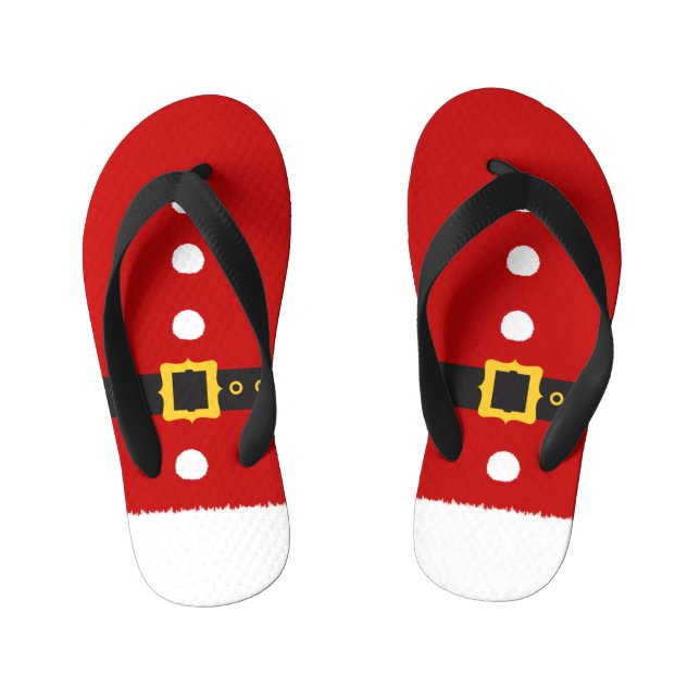 Santa Costume Elf Weihnachten Kinderbadesandalen (Fußbett)