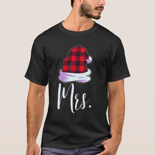 Santa Couples Matching Christmas PJs For Couples R T-Shirt (Vorderseite)