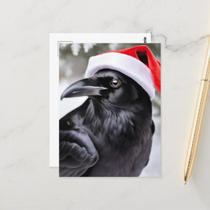 Santa Crow Postkarte