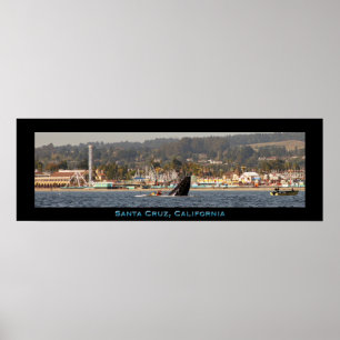 Santa Cruz Beach Boardwalk Humpback Whale Poster