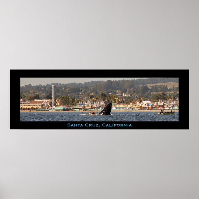Santa Cruz Beach Boardwalk Humpback Whale Poster (Vorne)