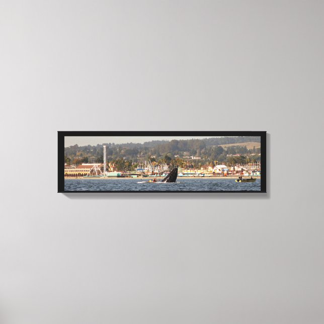 Santa Cruz Beach Boardwalk Humpback Wrapped Canvas Leinwanddruck (Vorderseite)