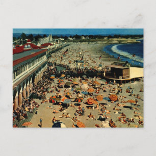 Santa Cruz Beach, Kalifornien Vintage Postkarte