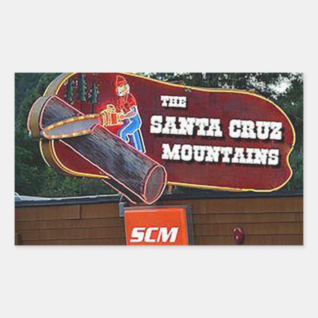 Santa Cruz Berge signieren Sticker (Vorderseite)