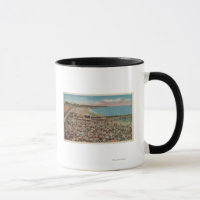 Santa Cruz, CA - Beach Szene voller Menschen