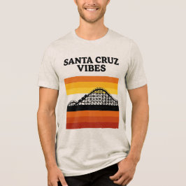 Santa Cruz California Boardwalk Vibes Tri-Blend Shirt