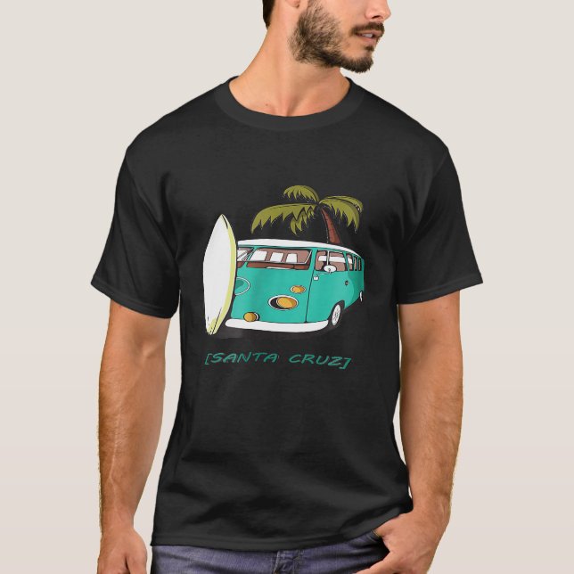 Santa Cruz California CA Surf Van Souvenir T-Shirt (Vorderseite)