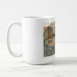Santa Cruz California Dreams Map UCSC Surfing Kaffeetasse