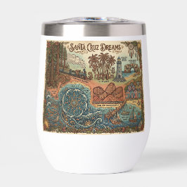 Santa Cruz California Dreams Map – Vibrant Coast