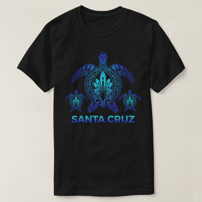 Santa Cruz California Meeresschildkröte Souvenir T-Shirt (Design vorne)