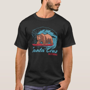 Santa Cruz California Retro Surfing Vintag T-Shirt