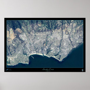 Santa Cruz, California Satellitenposter Poster