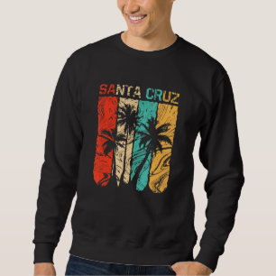Santa Cruz California Sunset 70er 80er Surfer Summ Sweatshirt