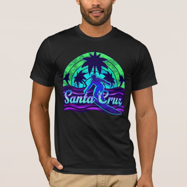 Santa Cruz California Sunset Lila T-Shirt (Vorderseite)
