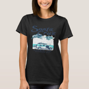 Santa Cruz California Surf Van Surfing Vintag Pre- T-Shirt