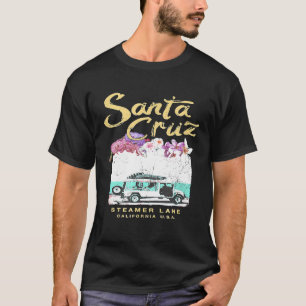 Santa Cruz California Surf Van Vintag Surfing T-Shirt
