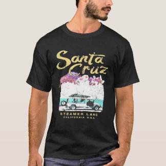 Santa Cruz California Surf Van Vintag Surfing T-Shirt
