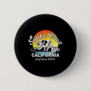 Santa Cruz California Surfbär Souvenir Button