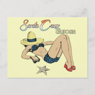 Santa Cruz California Travel Postcard Postkarte