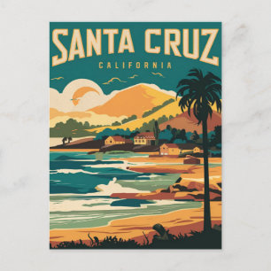 Santa Cruz California Travel Postkarte