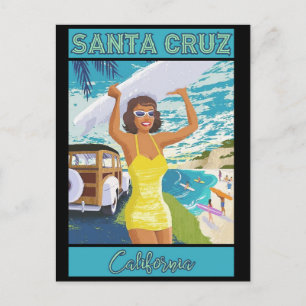 Santa Cruz California Travel  Postkarte