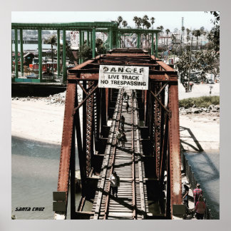 Santa Cruz California verlor Jungenbrücke Poster