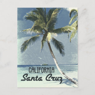 Santa Cruz California Vintage Reiseposter Kunst Postkarte