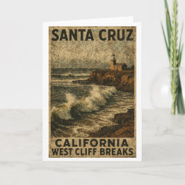 Santa Cruz California West Cliff Steamer Lane Karte