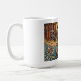 Santa Cruz California Whimsical Map UCSC Boardwalk Kaffeetasse