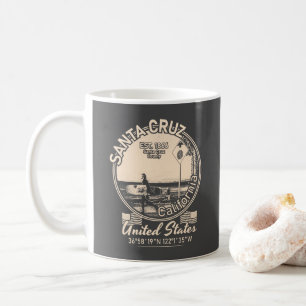 SANTA CRUZ CITY - KALIFORNIEN - VINTAGE SCHUTZMASS KAFFEETASSE