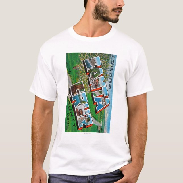 Santa Cruz County, Kalifornien T-Shirt (Vorderseite)