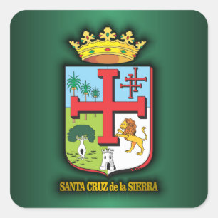 Santa Cruz de la Sierra Quadratischer Aufkleber