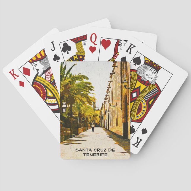 Santa Cruz de Tenerife Öl Paint Spielkarten (Rückseite)