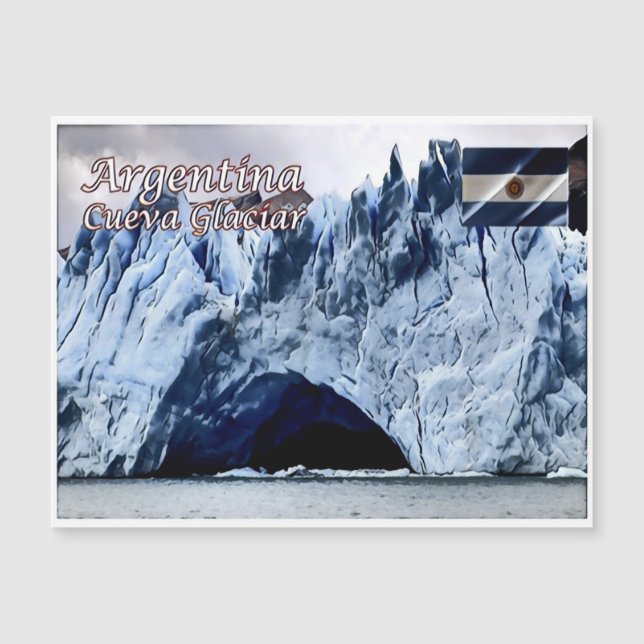 Santa Cruz - Höhle - Argentinien - Magnetkarte (Vorderseite)