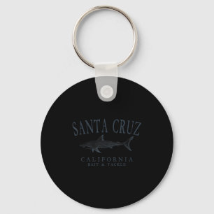 Santa Cruz Kalifornien Retro-Schieferkunst Angeln Schlüsselanhänger