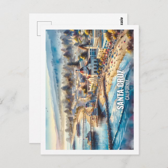 Santa Cruz Kalifornien USA Fantastischer Place Was Postkarte (Vorne/Hinten)