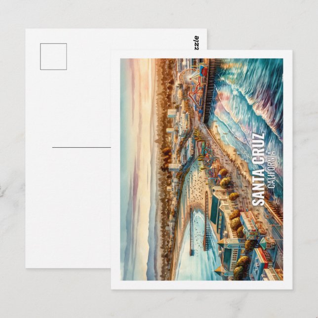 Santa Cruz Kalifornien USA Fantastischer Place Was Postkarte (Vorne/Hinten)